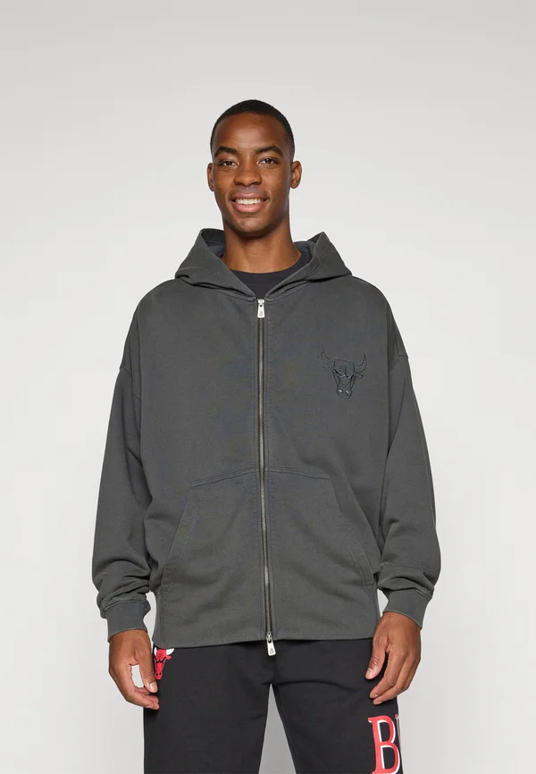 NBA CHICAGO BULLS WASHED FULL ZIP - Club wear - grey