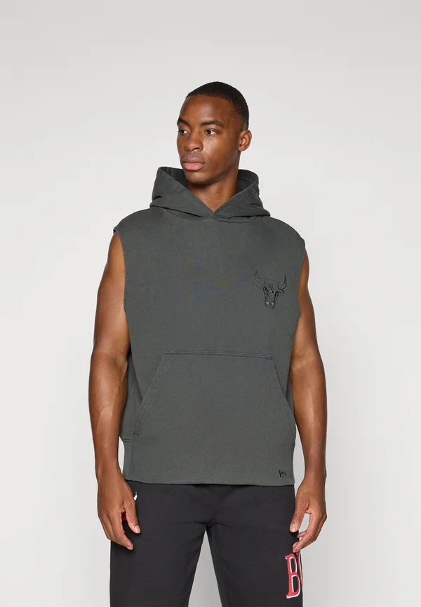 NBA CHICAGO BULLS WASHED SLEEVELESS HOODIE - Club wear - dark grey