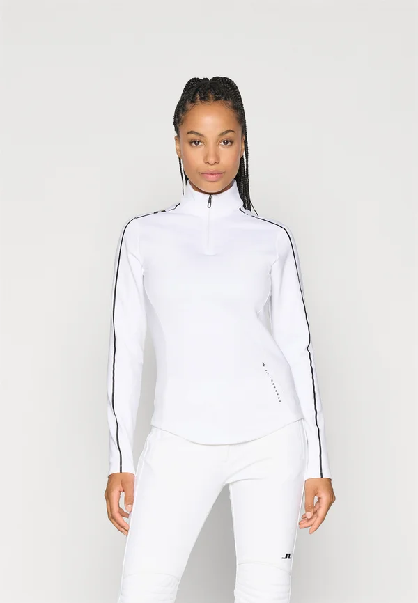 NEFE QUARTER ZIP MID LAYER - Sweatshirt - white