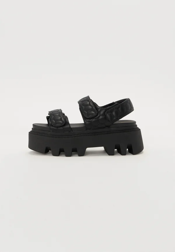 NELLY - Platform sandals - black