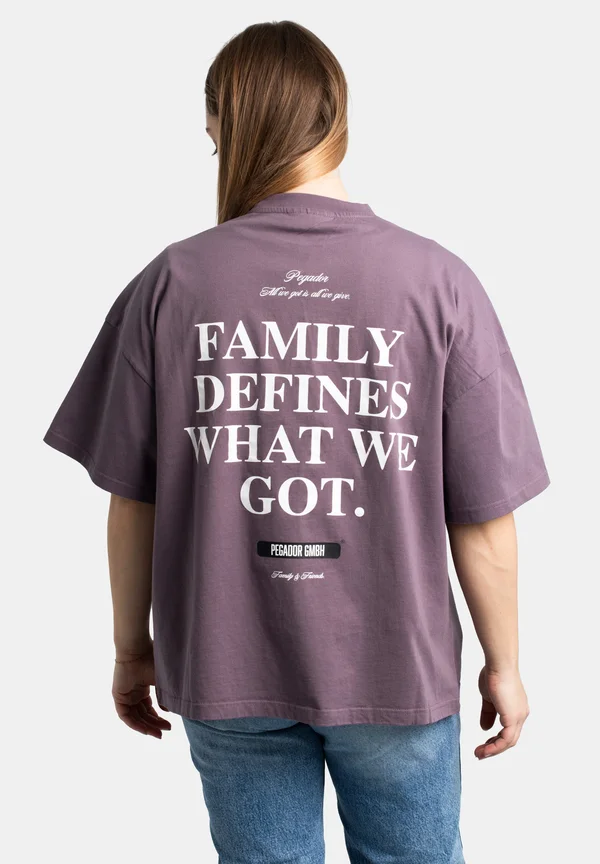 NENNO - Print T-shirt - dusty grape
