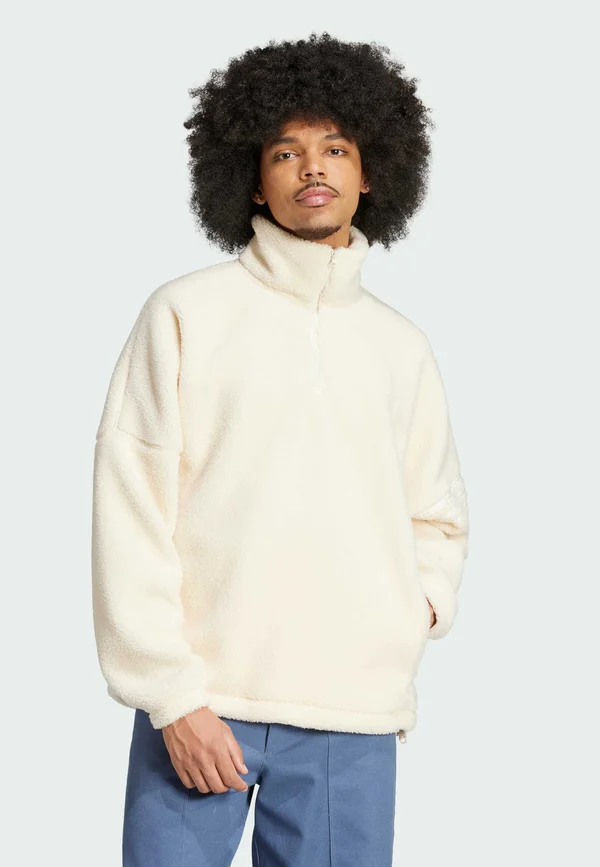 NEUCLASSICS POLAR FLEECE 1/2 ZIP - Fleece jumper - white