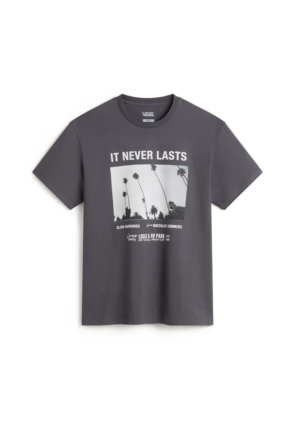 NEVERLASTING OVERSIZED - Print T-shirt - asphalt