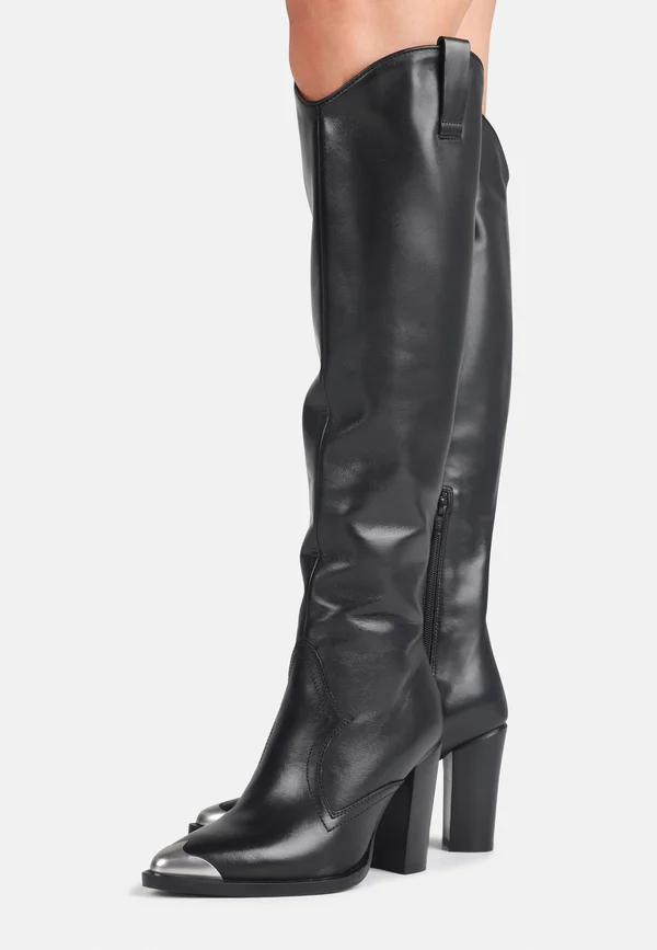 NEW AMERICANA - Over-the-knee boots - black