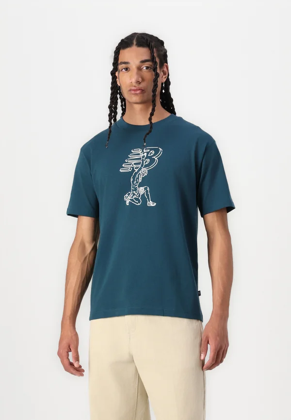 NEW BALANCE X DEBUT STATUE T-SHIRT - Print T-shirt - deep ocean