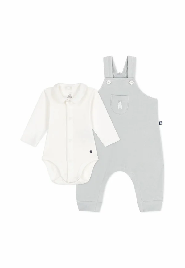 NEWBORN ENSEMBLE SALOPETTE UNISEX - Dungarees - marshmallow