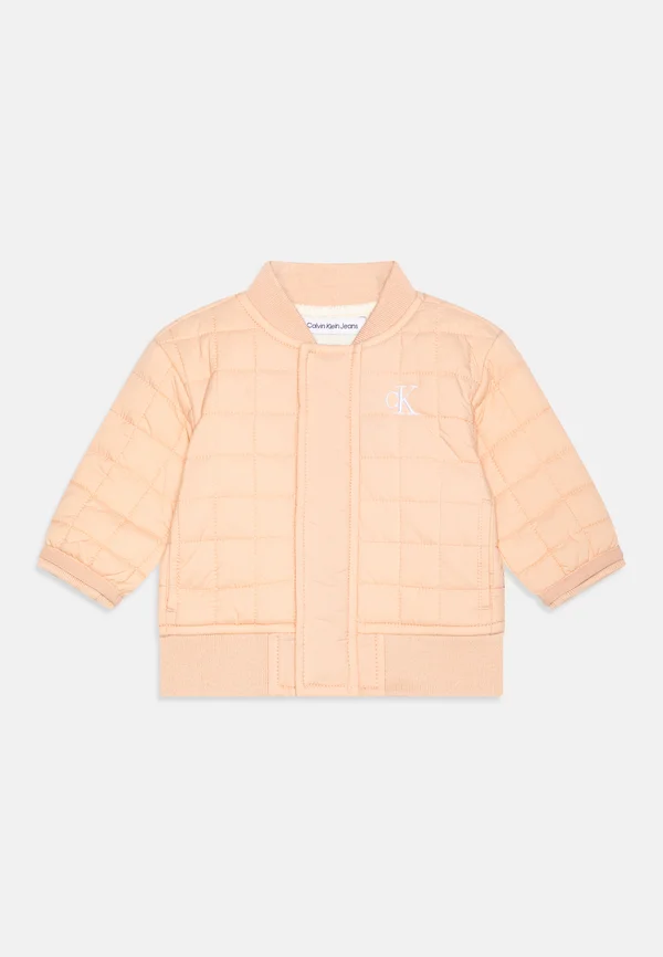 NEWBORN GRID UNISEX - Bomber Jacket - pink sand