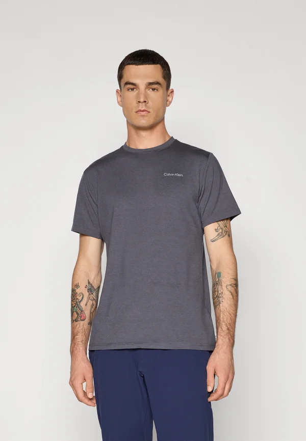 NEWPORT TEE - Sports T-shirt - charcoal marl