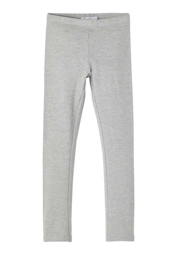 NFDAVINA SOLID SWE BRU NOOS - Leggings - Trousers - grey melange