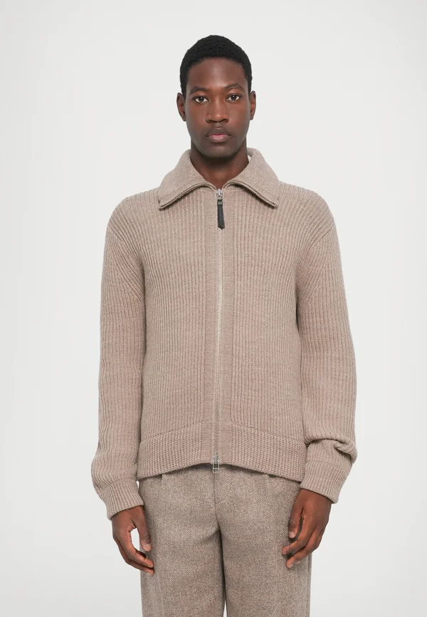 NIALL - Cardigan - beige melange