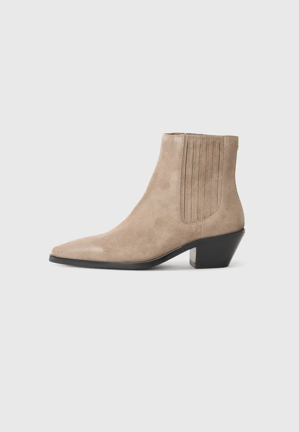 NIARA - Cowboy/biker ankle boot - open brown