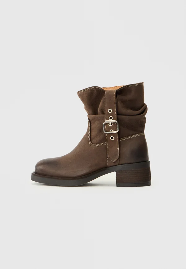 NIBBA - Boots - brown nubuck