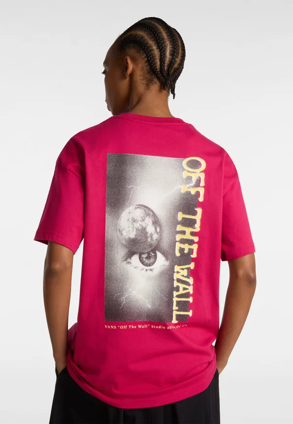 NIGHT ORB OVERSIZED - Print T-shirt - cherries jubilee