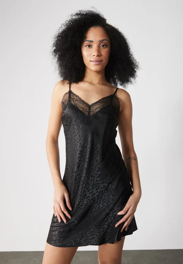 Nightie - leopard black