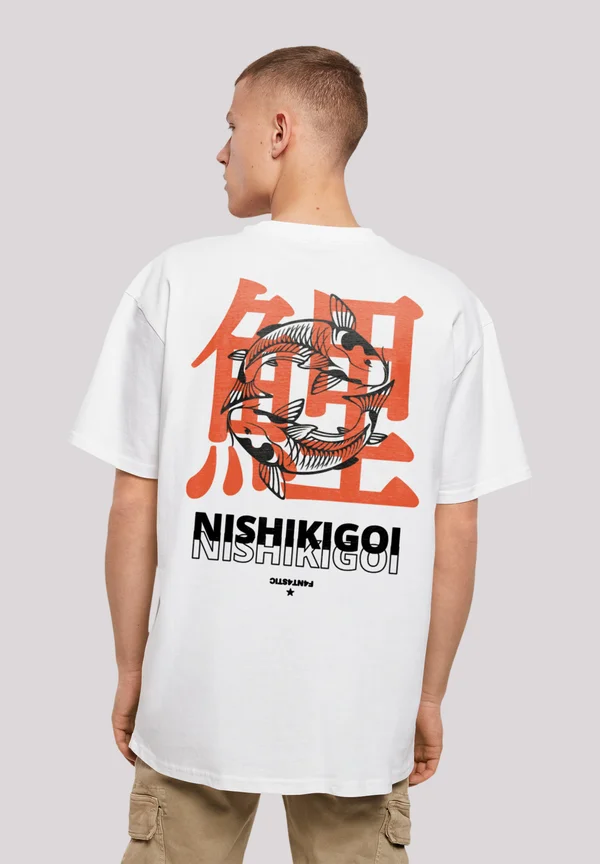 NISHIKIGOI KOI JAPAN GRAFIK - Print T-shirt - weiß