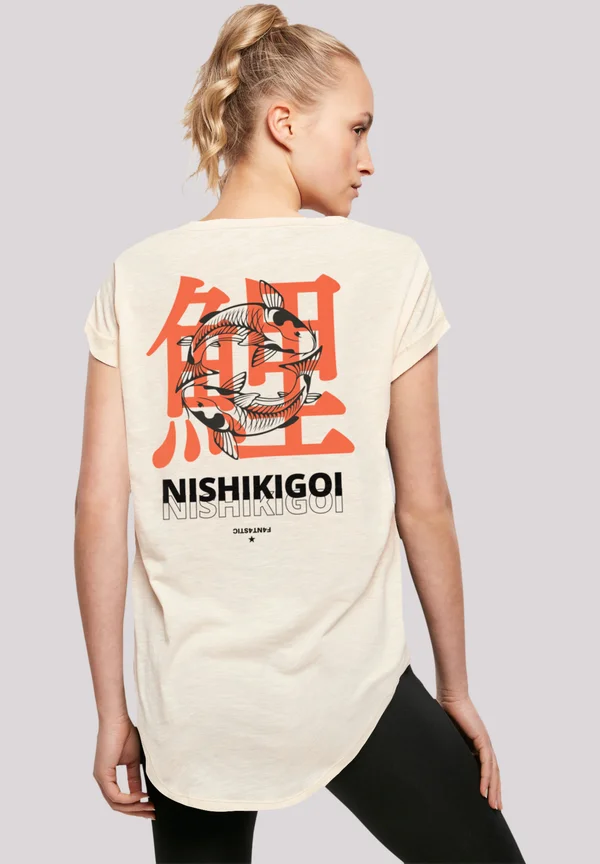 NISHIKIGOI KOI JAPAN GRAFIK - Print T-shirt - whitesand