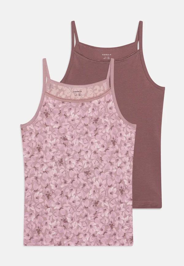 NKFSTRAP FLOWER 2 PACK - Undershirt - mauve shadows