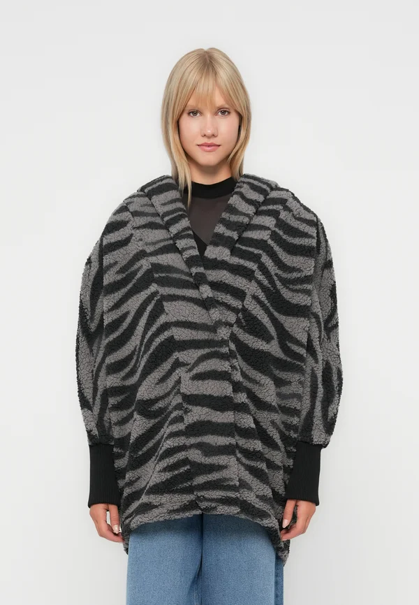 NMCUDDLE COATIGAN - Winter jacket - charcoal gray