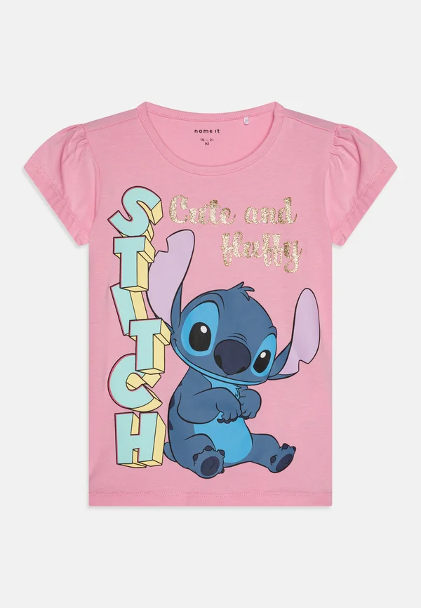 NMFFOLLY STITCH - Print T-shirt - pink frosting