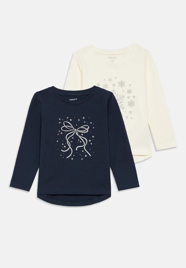 NMFVIPARTY 2 PACK - Long sleeved top - cloud dancer