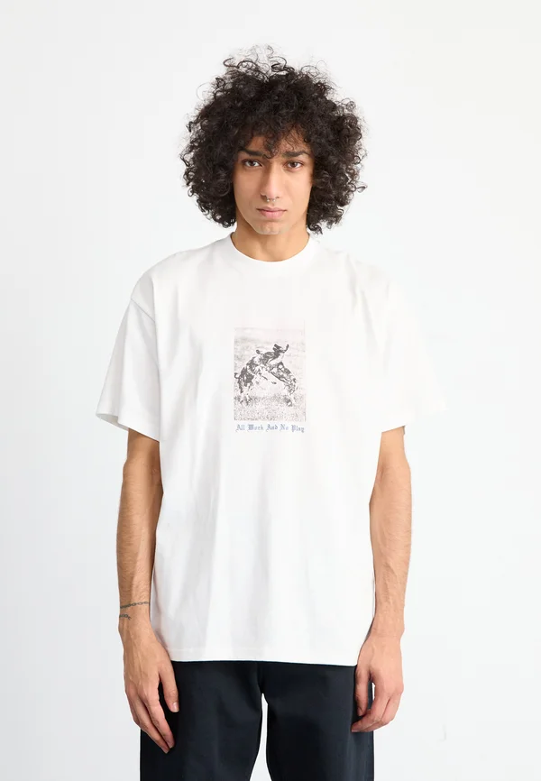 NO PLAY - Print T-shirt - white
