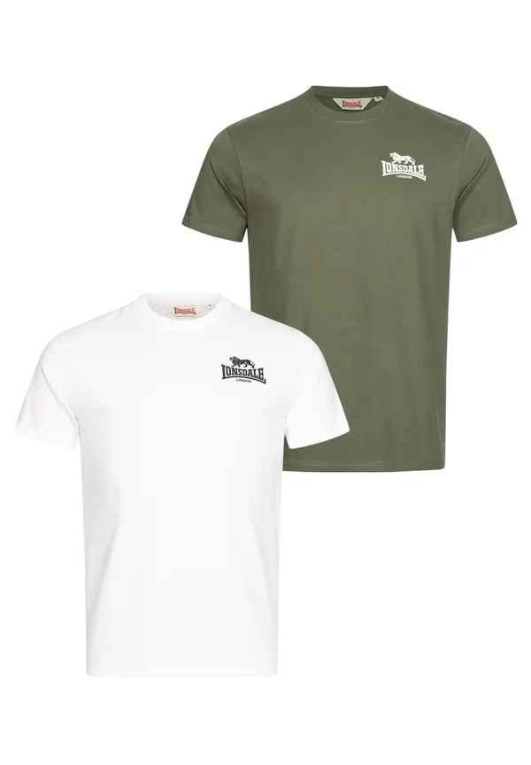 NORMALE PASSFORM DOPPELPACK BLAIRMORE - Print T-shirt - green white