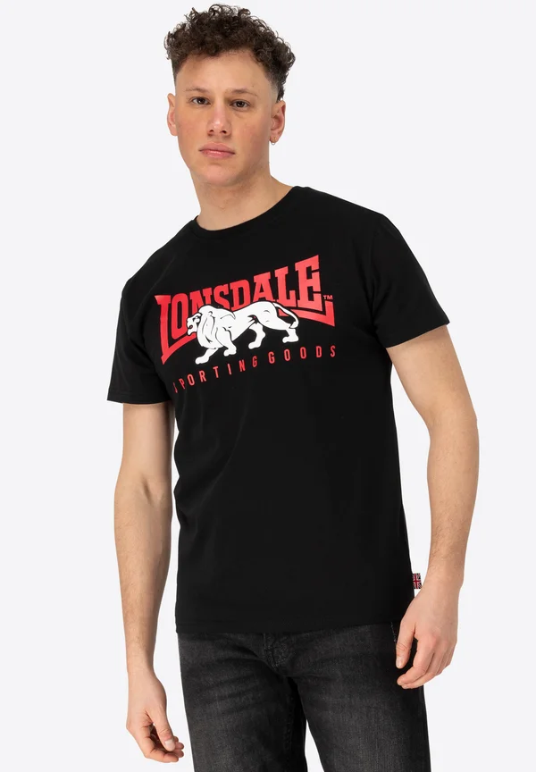 NORMALE PASSFORM - Print T-shirt - black red white