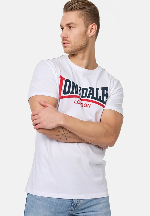 NORMALE PASSFORM TWO TONE - Print T-shirt - white