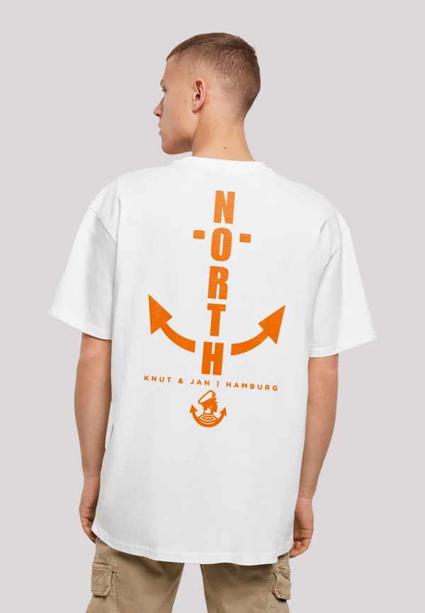 NORTH ANKER KNUT  JAN HAMBURG - Print T-shirt - weiß