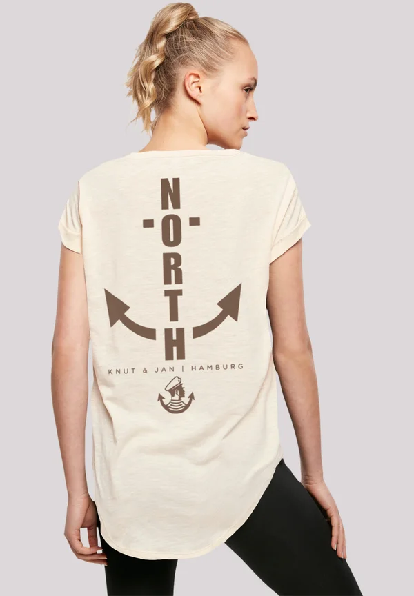 NORTH ANKER KNUT JAN HAMBURG - Print T-shirt - whitesand