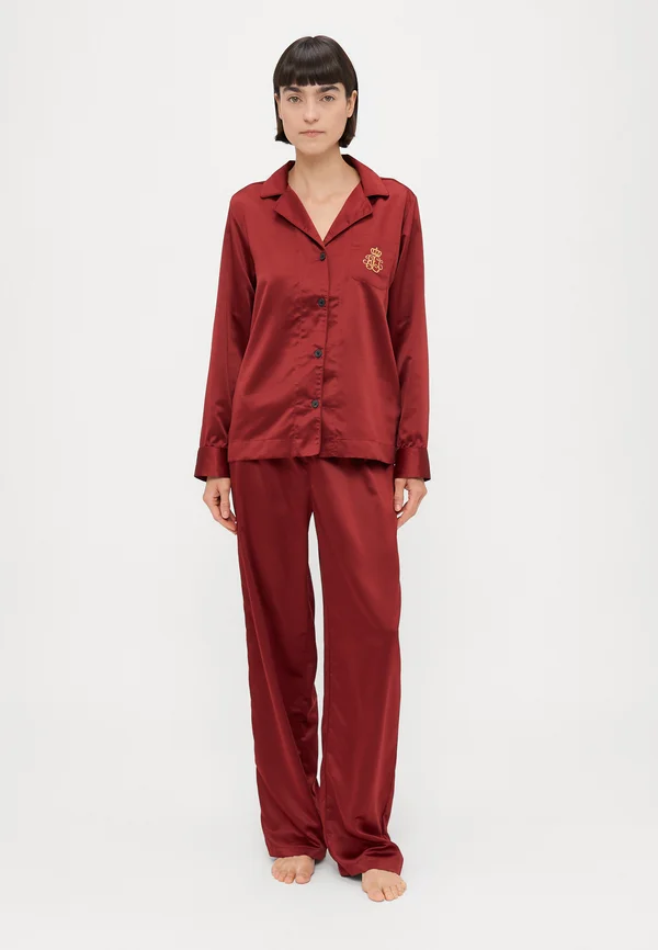 NOTCH COLLAR PAJAMA - Pyjama set - red