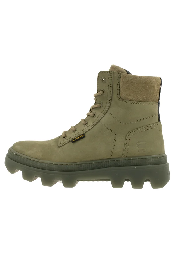 NOXER HGH NUB M - Lace-up ankle boots - olv