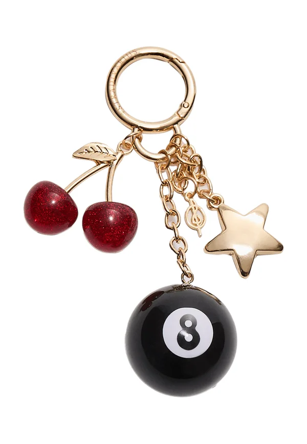 NUMBER 8 - Keyring - black