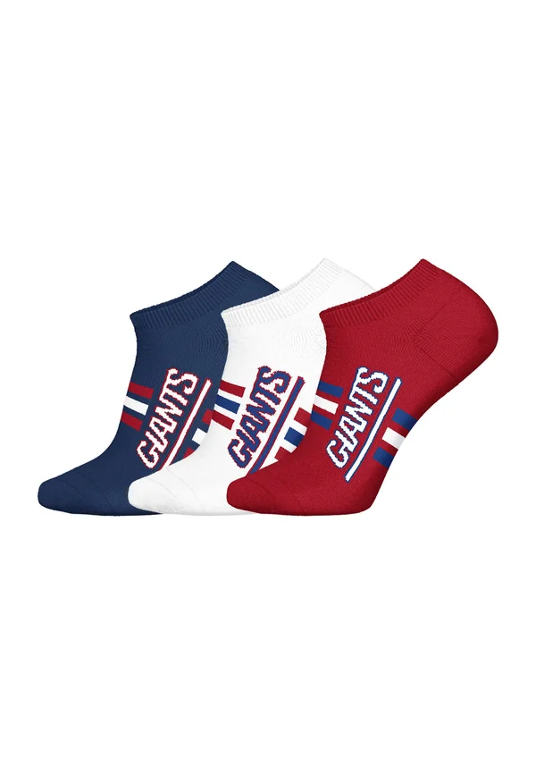 NY GIANTS SNEAKER 3ER PACK - Socks - wht red dbl