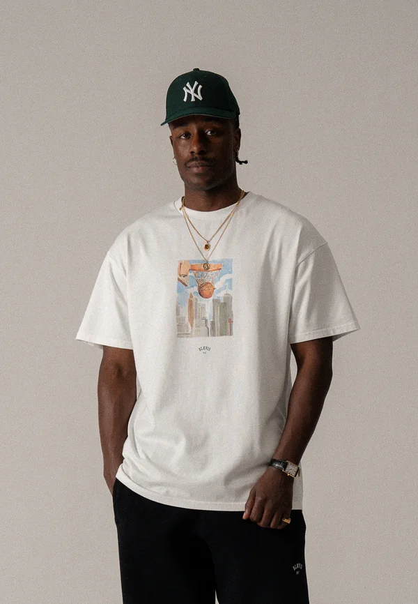 NY SWISH TEE UNISEX - Print T-shirt - white