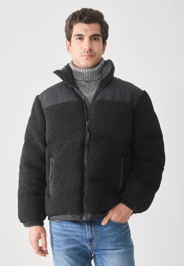 NYLON BLOCKING - Winter jacket - black