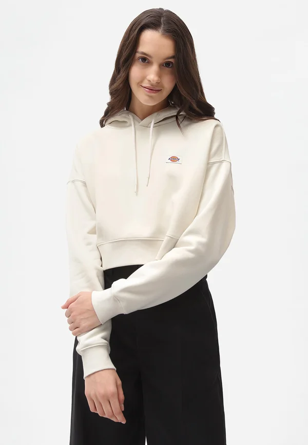 OAKPORT CROPPED HOODIE - Hoodie - ecru