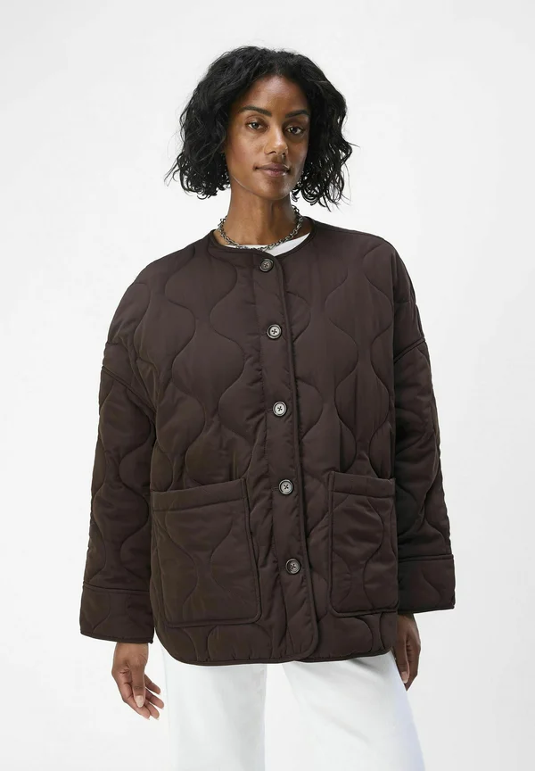 OBJALLIE QUILTED NOOS - Light jacket - java