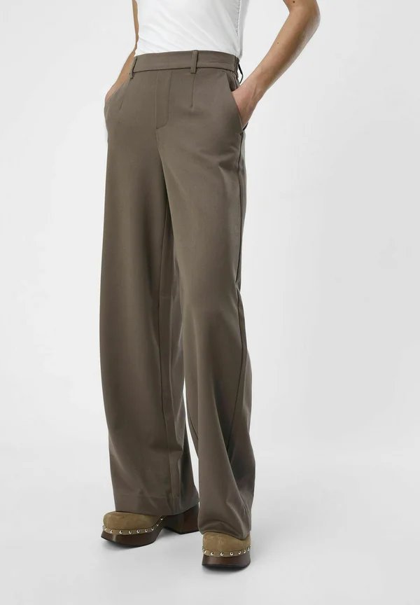 OBJLISA WIDE - Trousers - morel