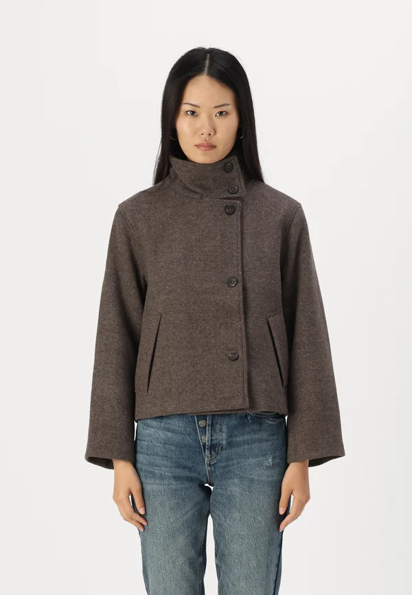 OBJRIKI SHORT JACKET  - Light jacket - morel