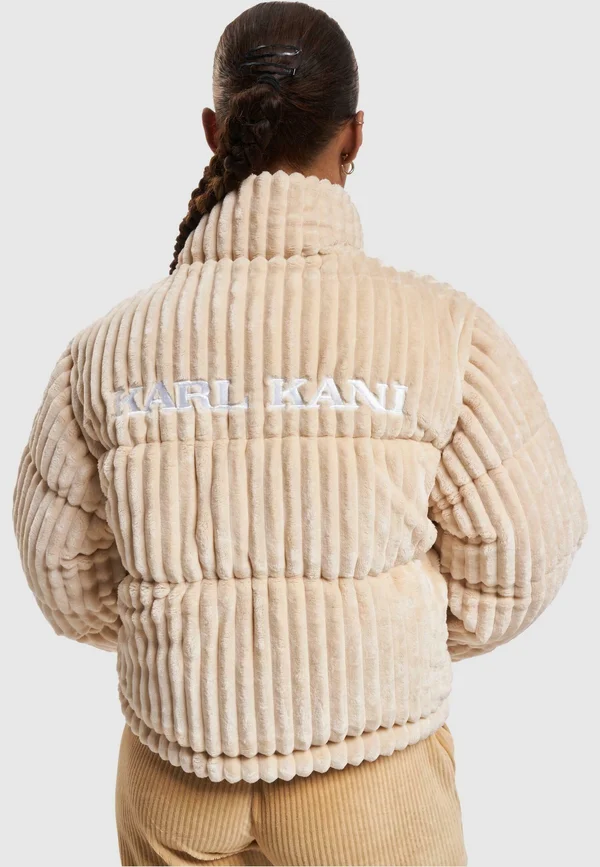 OG FUZZY CORDUROY SHORT PUFFER - Winter jacket - cream