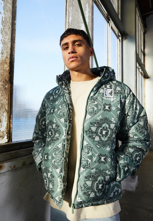 OG PAISLEY PUFFER - Winter jacket - dusty green