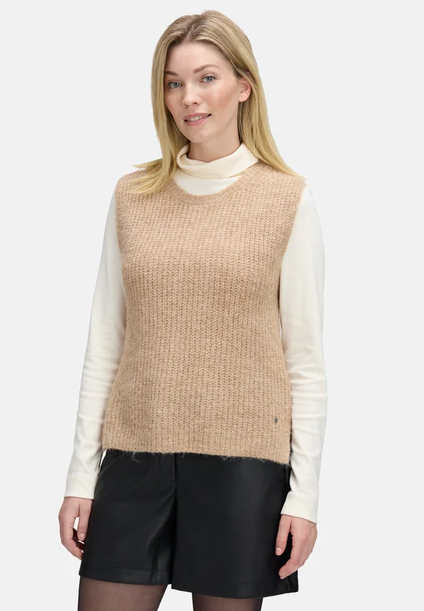 OHNE ARM - Jumper - camel melange