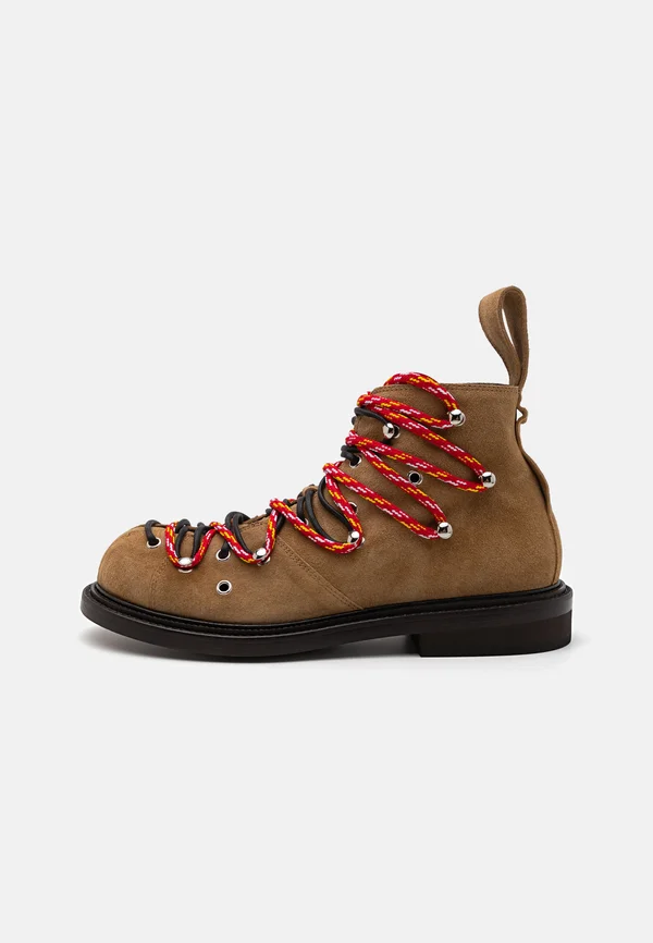 OLIVER - Lace-up ankle boots - beige