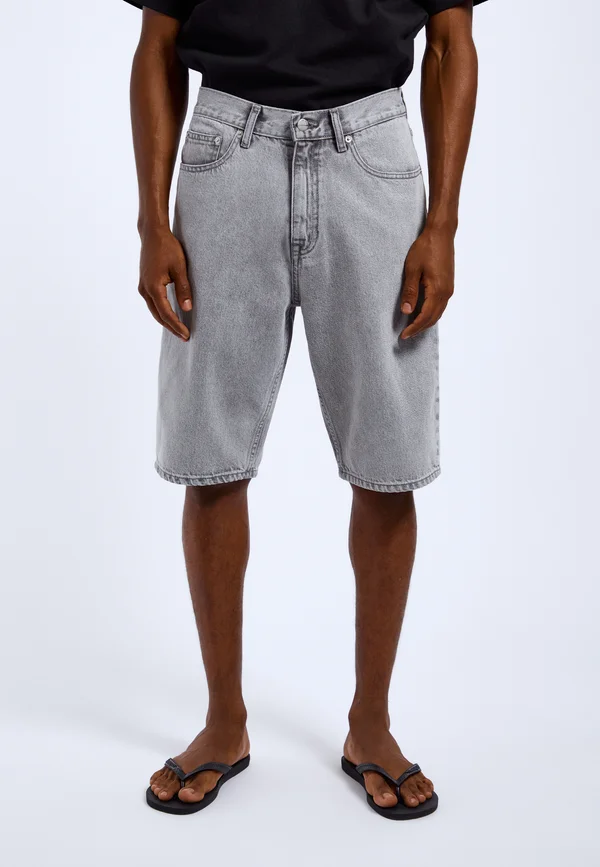 OMAR - Denim shorts - ash grey