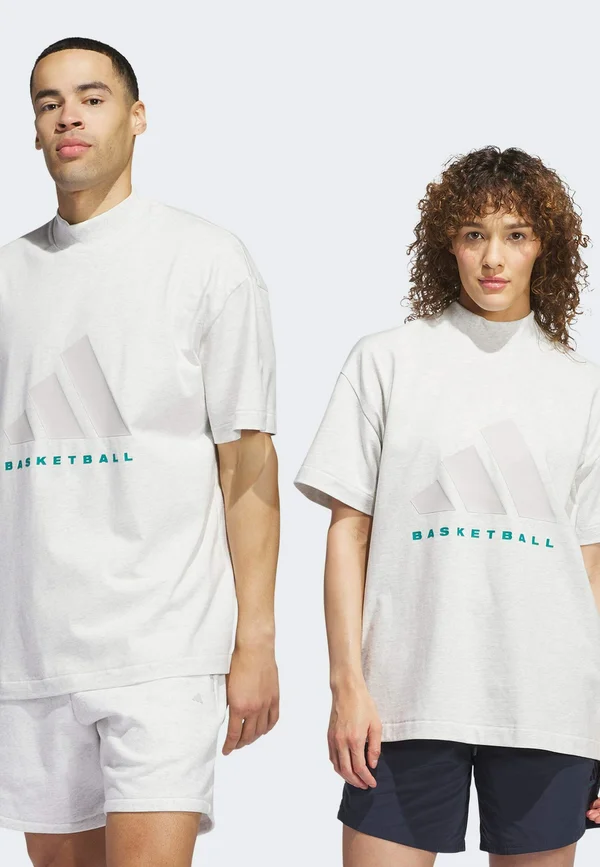 ONE  - Print T-shirt - grey one mel
