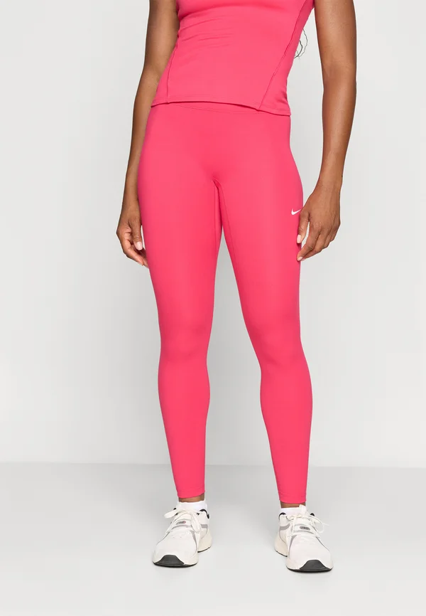 ONE SEAMLESS FRONT - Leggings - rush pink/white