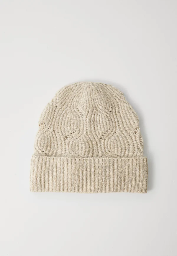 ONLAURORA STRUCTURED BEANIE - Beanie - humus melange