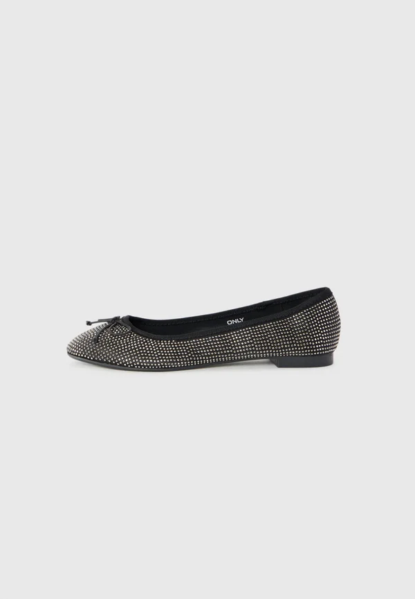 ONLBEE - Ballet pumps - black/silver-coloured