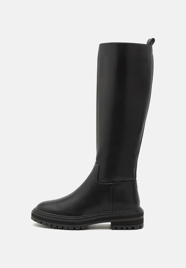 ONLBETH KNEE HIGH BOOT - Platform boots - black